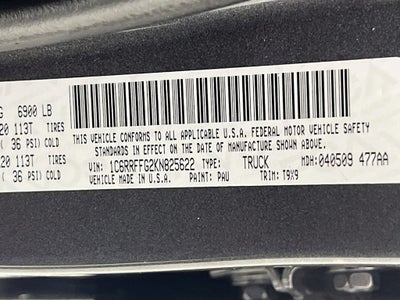 2019 RAM 1500 Big Horn/Lone Star Crew Cab 4x4 5'7" Box