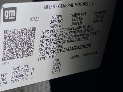 2021 Chevrolet Tahoe Premier