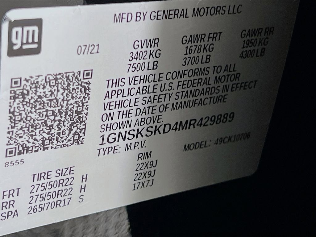 2021 Chevrolet Tahoe Premier