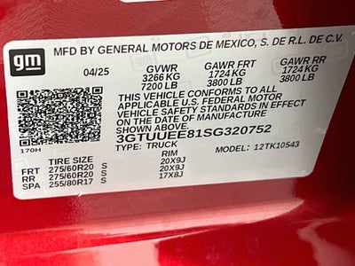 2025 GMC Sierra 1500 AT4