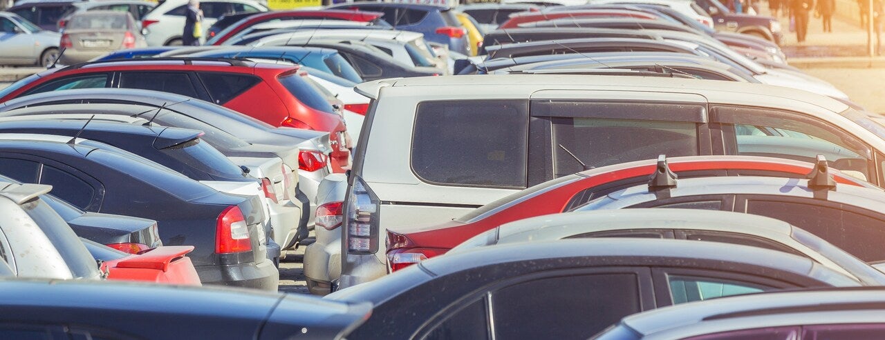 image of lined up cars